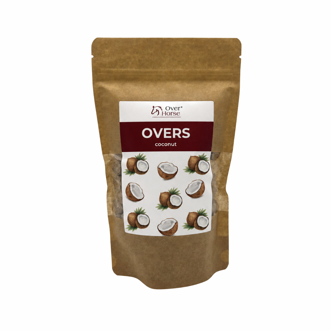 Overs Kokos 0,5kg- naturalne smakołyki dla koni | Over Horse